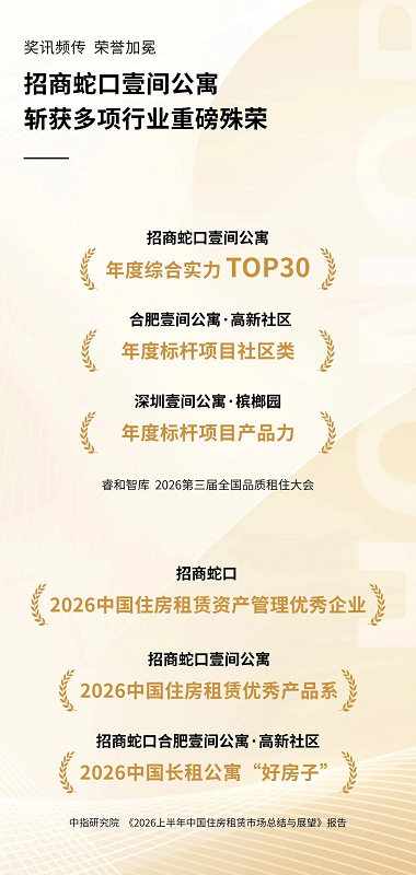 重磅奖讯丨壹间公寓获“优秀产品系”、长租公寓“好房子”殊荣 